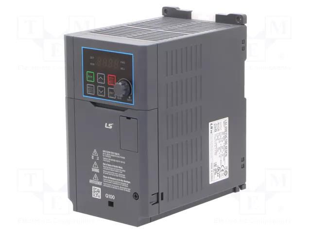 Vector inverter; 1.5kW; 3x400VAC; 3x380÷480VAC; 0÷12VDC; IN: 5 LS ELECTRIC LV0015G100-4EOFN