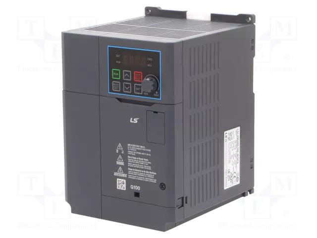 Vector inverter; 4kW; 3x400VAC; 3x380÷480VAC; 0÷12VDC; IN: 5; 9.3A LS ELECTRIC LV0040G100-4EOFN