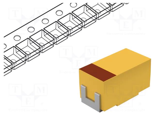 Capacitor: tantalum-polymer; low ESR; 10uF; 16VDC; A; 1206; TCJ; SMD KYOCERA AVX TCJA106M016R0200