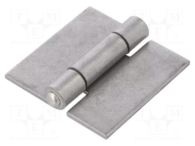Hinge; Width: 60mm; stainless steel; H: 60mm ELESA+GANTER GN1362NI60-60A-BL