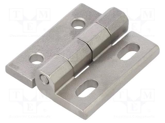 Hinge; Width: 40mm; stainless steel; H: 45mm; without regulation ELESA+GANTER GN235NI40-45-DH-GS