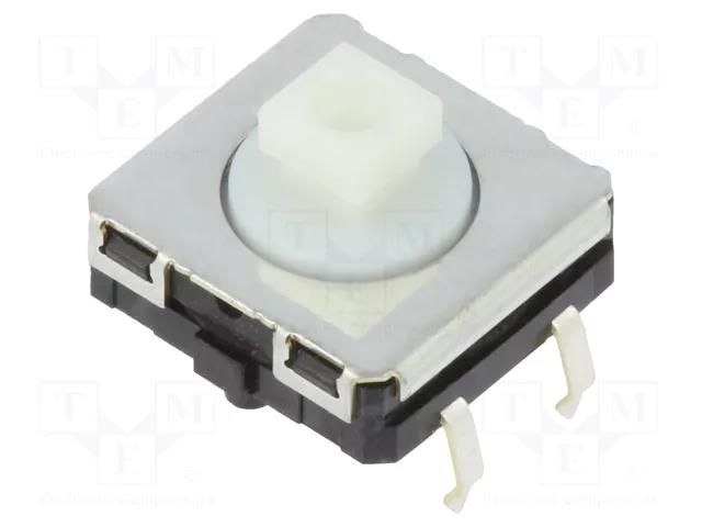 Microswitch TACT; SPST-NO; Pos: 2; 0.05A/24VDC; THT; none; 1.96N OMRON Electronic Components B3W-4050S