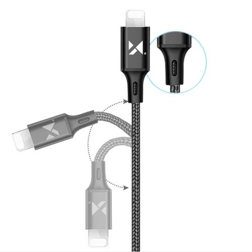 Wozinsky cable USB - Lightning 2,4A 1m black (WUC-L1B), Wozinsky 5907769301186 5907769301186