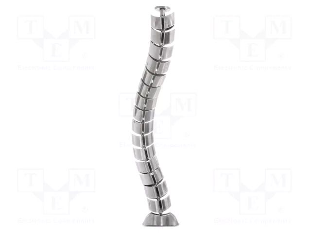 Wiring duct; flexible; silver; W: 75mm; L: 720mm LOGILINK PC-KAB0064