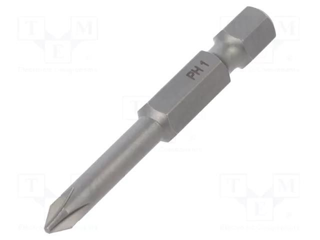 Screwdriver bit; Phillips; PH1; Overall len: 50mm; 2pcs. WIHA WIHA.38676