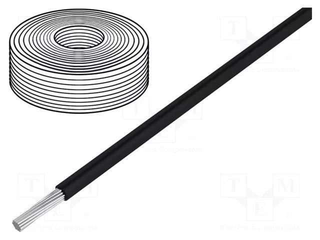 Wire; H05V-K,LiY; stranded; Cu; 0.5mm2; PVC; black; 60V; 10m; Class: 5 DONAU ELEKTRONIK D-150-011