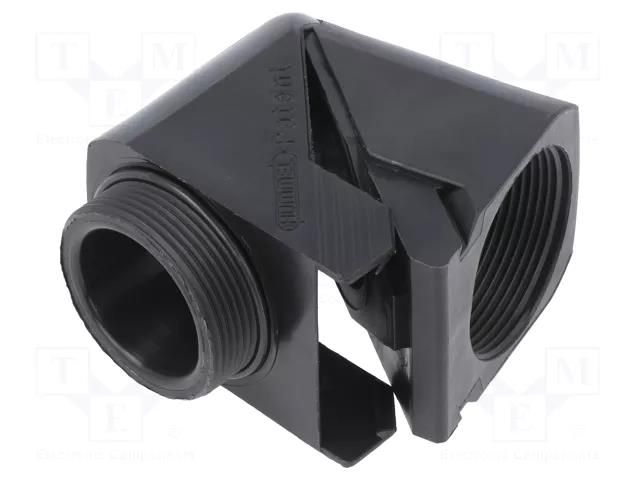 Connector; angular; PG29; PG29; IP68; polyamide; black; Snap Elbow HUMMEL HUMMEL-1315290111