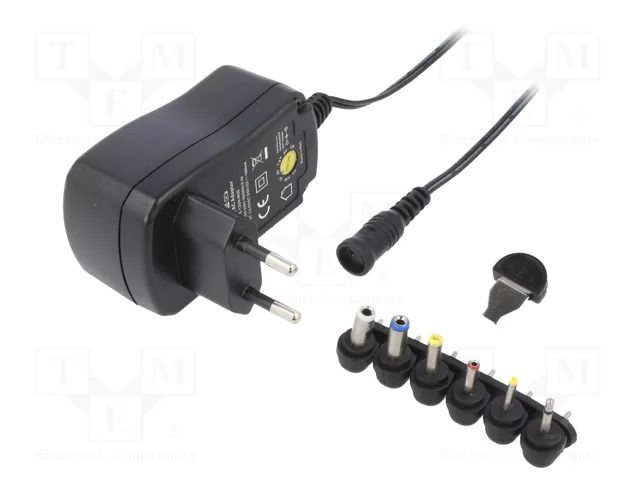 Power supply: switching; mains,universal,plug-in; 3VDC,; 1A; 12W ESPE ESPE-12UN-W2E
