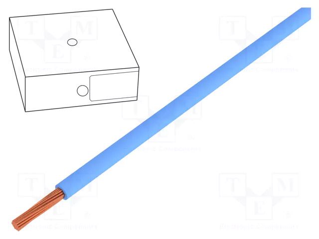 Wire; H07V-K; stranded; Cu; 25mm2; PVC; blue; 450V,750V; 100m LAPP H07V-K1X25BL