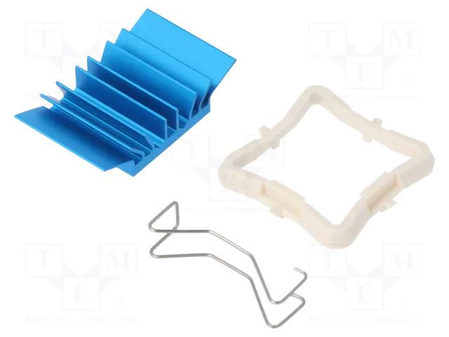 Heatsink: extruded; grilled; BGA; blue; L: 21mm; W: 21mm; H: 7.5mm Advanced Thermal Solutions ATS-50210B-C1-R0