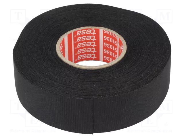 Tape: textile; W: 25mm; L: 25m; Thk: 0.26mm; Automotive; acrylic; 40% TESA TESA-51036-25/25