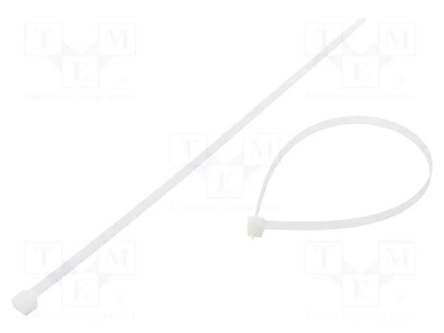 Cable tie; L: 380mm; W: 7.6mm; natural; polyamide; 533N; Ømax: 102mm FIX&FASTEN FIX-S-7.6X380S/N