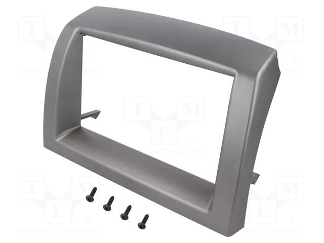 Radio frame; Lancia; 2 DIN; silver 4CARMEDIA RAM-40.532