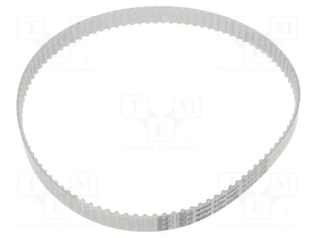 Timing belt; T5; W: 20mm; H: 2.2mm; Lw: 650mm; Tooth height: 1.2mm OPTIBELT T5-650-20-77ZA