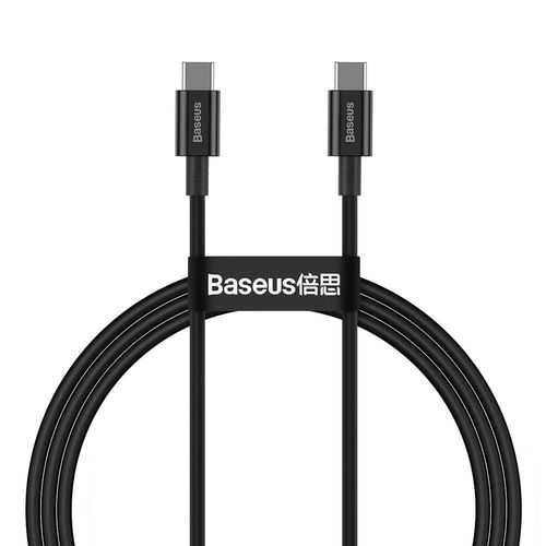 Baseus CATYS-B01 USB-C - USB-C PD QC FCP cable 100W 5A 480Mb/s 1m - black, Baseus 6953156208438 6953156208438