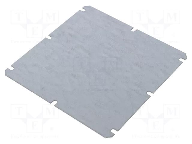 Mounting plate; steel; Plating: zinc WEIDMÜLLER MP-MPC-17/17