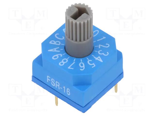 Encoding switch; HEX/BCD; Pos: 16; THT; Rcont max: 80mΩ; 7Ncm; F SUNGMUN ELECTRONICS FSR-16