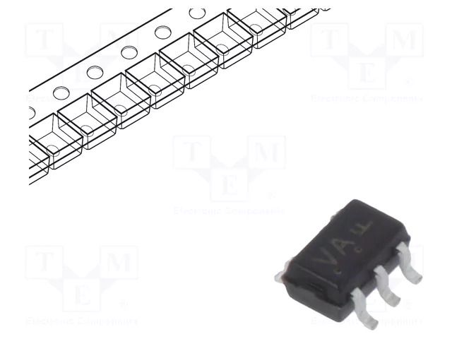 IC: digital; NOT; Ch: 1; IN: 1; CMOS; SMD; SC88A; 2÷5.5VDC; -55÷125°C ONSEMI MC74VHC1G14DFT1G
