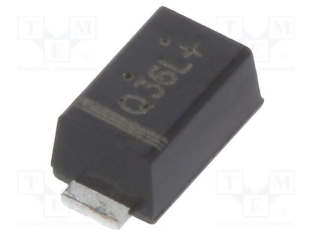 Diode: Schottky rectifying; SOD123F; SMD; 60V; 3A; reel,tape ONSEMI SS36FA