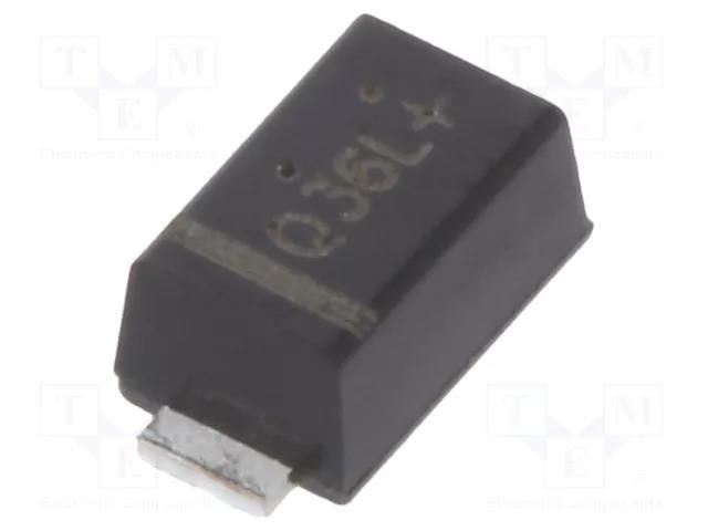 Diode: Schottky rectifying; SOD123F; SMD; 60V; 3A; reel,tape ONSEMI SS36FA