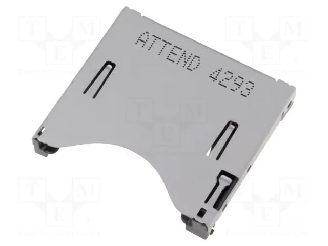 Connector: for cards; SD; push-push; SMT; gold-plated ATTEND 104D-TCC0-R06