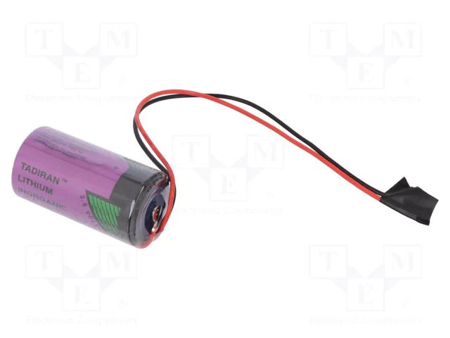 Battery: lithium (LTC); C; 3.6V; 8500mAh; non-rechargeable; cables TADIRAN SL-2770/FL