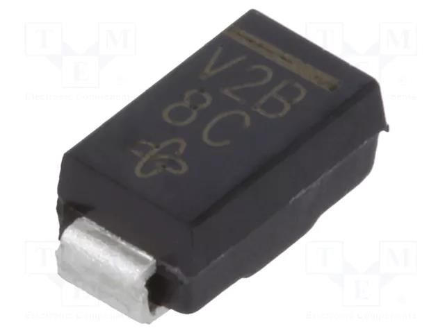 Diode: Schottky rectifying; SMA; SMD; 100V; 2A; 7 inch reel VISHAY VSSA210-E3/61T