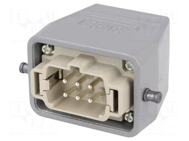 Connector: HDC; plug; male; EPIC KIT; PIN: 6; 6+PE; size H-B 6; M20 LAPP 75009635