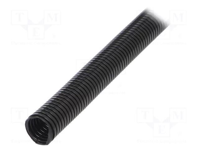 Protective tube; Size: 17; polyamide; black; -40÷120°C; Øout: 21mm HUMMEL HUMMEL-1510160114
