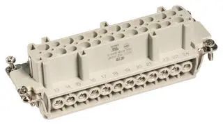 INSERT, RECEPTACLE, 24POS, SCREW HE-024-F
