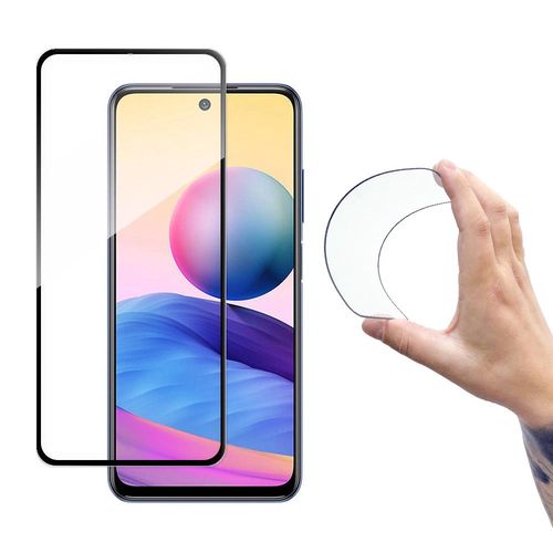 Wozinsky Full Cover Flexi Nano Glass Hybrid Screen Protector with frame for Xiaomi Redmi Note 10 5G black, Wozinsky 5907769317729 5907769317729