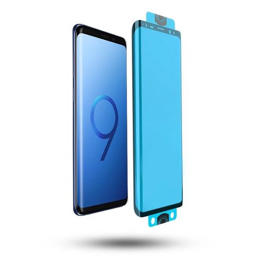 3D Edge Nano Flexi Glass Hybrid Full Screen Protector with frame for Samsung Galaxy S21+ 5G (S21 Plus 5G) black, Hurtel 5907769326349 5907769326349