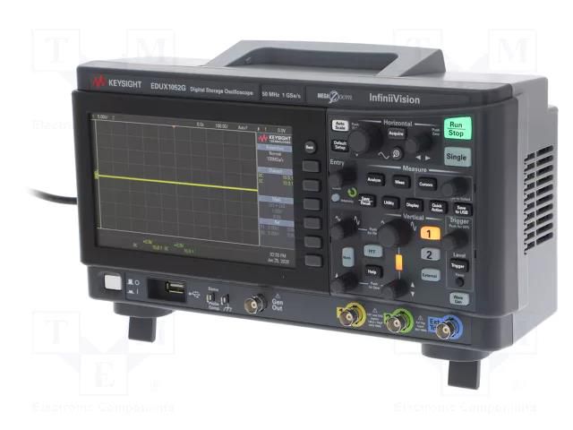 Oscilloscope: digital; DSO; Ch: 2; 50MHz; 1Gsps; 200kpts; LCD 7" KEYSIGHT EDUX1052G
