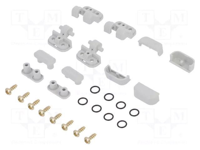 Set of hinges; ABS; for enclosures; light grey; 2pcs. KRADEX ZHINGE20-ABS-SET