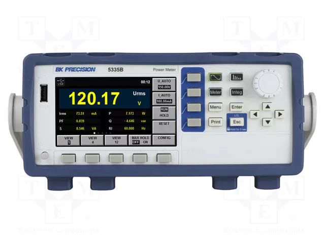 Meter: power; LCD TFT 4,3"; 480x272; True RMS; 20A; 600V; 0.1%; 50W B&K PRECISION BK5335C