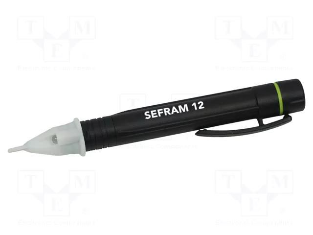 Tester: non-contact voltage detector; VAC: 100V,1kV; 45÷65Hz SEFRAM SEFRAM12