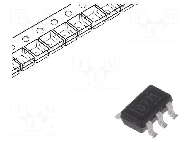 IC: D/A converter; 12bit; Ch: 1; SOT23-6; -40÷105°C; ±1LSB TEXAS INSTRUMENTS DAC7571IDBVT