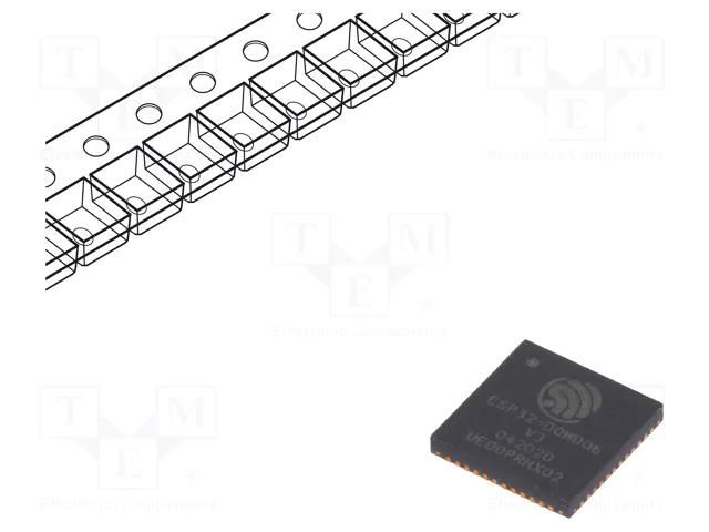 IC: SoC; Bluetooth: BLE; WiFi ESPRESSIF ESP32-D0WDQ6-V3