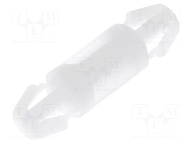 PCB distance; polyamide; L: 8mm; latch/latch; natural; UL94V-2 FIX&FASTEN FIX-LCC-8