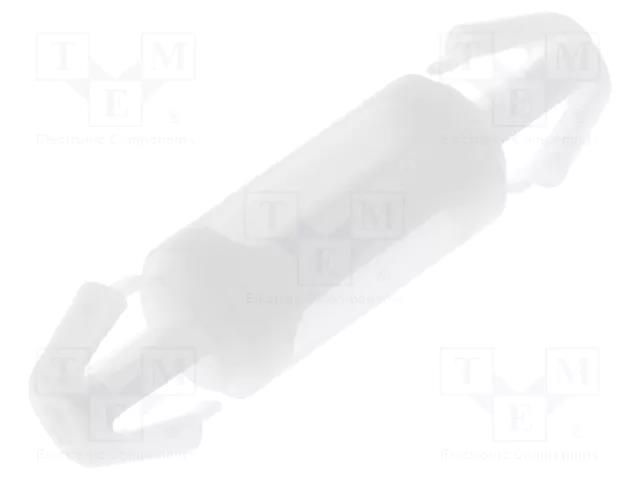 PCB distance; polyamide; L: 9.5mm; latch/latch; natural; UL94V-2 FIX&FASTEN FIX-LCC-9.5