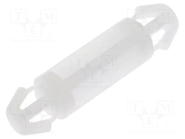 PCB distance; polyamide; L: 12mm; latch/latch; natural; UL94V-2 FIX&FASTEN FIX-LCC-12S