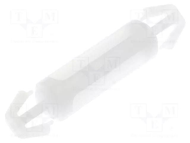 PCB distance; polyamide; L: 14mm; latch/latch; natural; UL94V-2 FIX&FASTEN FIX-LCC-14