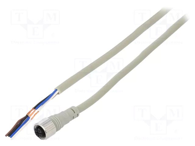 Cable: for sensors/automation; M12; PIN: 4; straight; 3m; plug; CI AUTONICS CIDH4-3