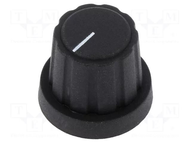 Knob; with pointer; polyamide 6; Øshaft: 6.35mm; Ø19.3x16.3mm CLIFF CP3450