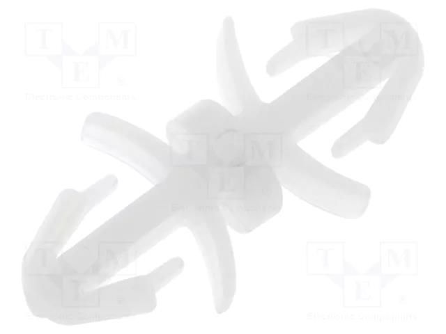PCB distance; polyamide; L: 3.2mm; latch/latch; natural; UL94V-2 FIX&FASTEN FIX-LCF-3