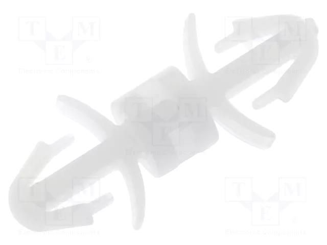 PCB distance; polyamide; L: 5mm; latch/latch; natural; UL94V-2 FIX&FASTEN FIX-LCF-5