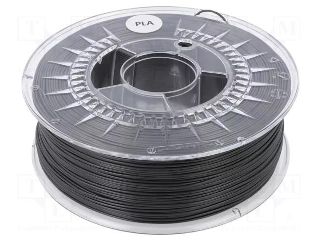 Filament: PLA; Ø: 1.75mm; dark grey; 200÷235°C; 1kg DEVIL DESIGN DEV-PLA-1.75-DGR