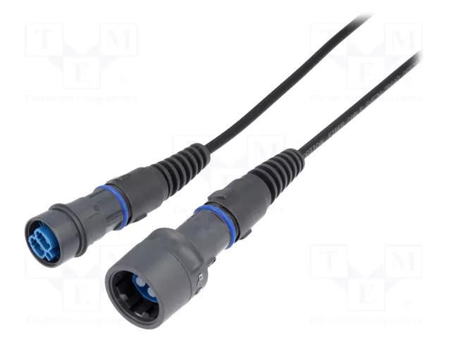 Fiber patch cord; PIN: 2; single mode duplex (SM); bayonet; LC BULGIN PXF6055CAB