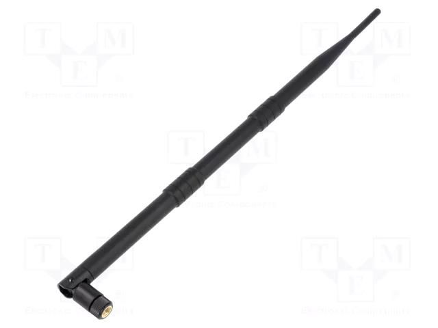 Antenna; black; RP-SMA; 50W; 2.4÷2.5GHz; 50Ω; 0.38m; 9dBi; -20÷85°C QOLTEC QOLTEC-57012