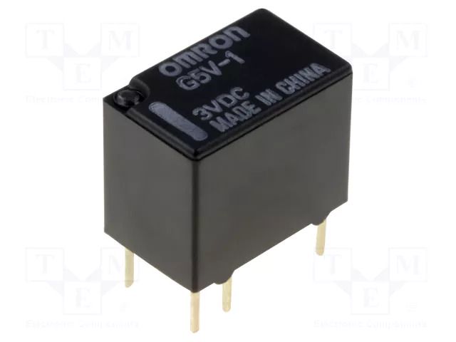 Relay: electromagnetic; SPDT; Ucoil: 3VDC; Icontacts max: 1A; G5V-1 OMRON Electronic Components G5V1-3